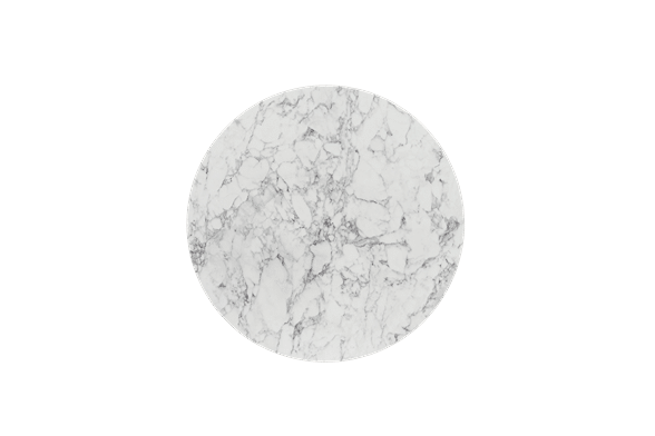 Deluxe HPL 32″ Rd Table Top Marble Carrara