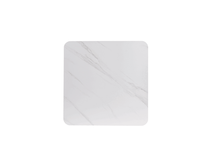 Sintered Stone Top 32″x32″Sq Table Top Glacier White