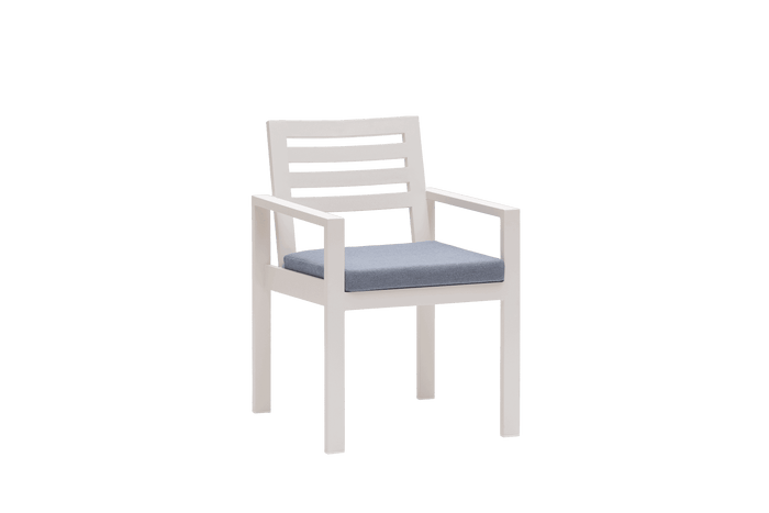 Vienna Dining Arm Chair White
