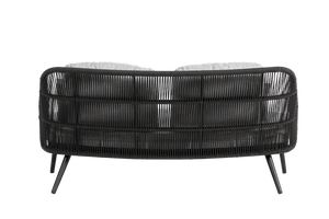 Las Colinas Love Seat (Charcoal)