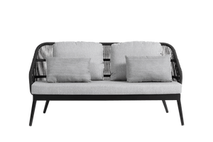 Las Colinas Love Seat (Charcoal)