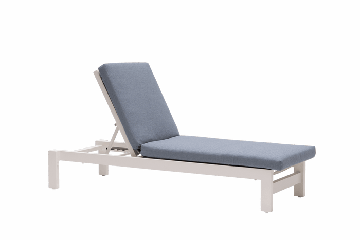 Vienna Adjustable Lounger White