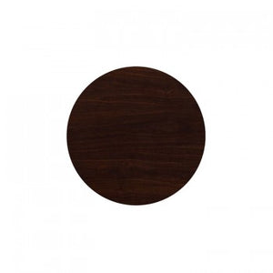 24'' ROUND RESIN WALNUT TABLE TOP [TP-WAL-24RD-GG]