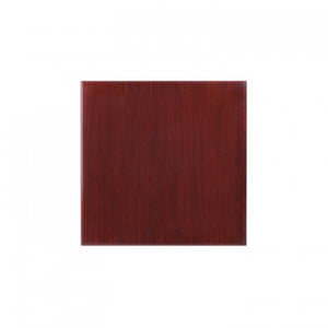 24'' SQUARE RESIN MAHOGANY TABLE TOP [TP-MAH-2424-GG]