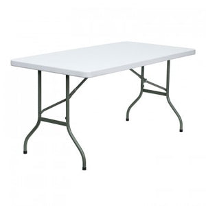 30''W X 60''L GRANITE WHITE PLASTIC FOLDING TABLE [DAD-YCZ-152-GG]