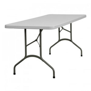30''W X 72''L GRANITE WHITE PLASTIC FOLDING TABLE [DAD-YCZ-183B-GW-GG]