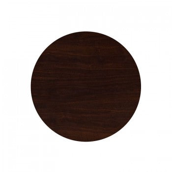 30'' ROUND RESIN WALNUT TABLE TOP [TP-WAL-30RD-GG]
