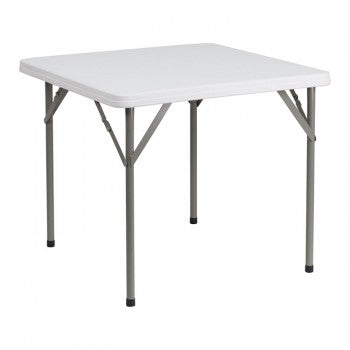 34'' SQUARE GRANITE WHITE PLASTIC FOLDING TABLE [DAD-YCZ-86-GG]