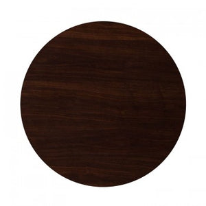 36'' ROUND RESIN WALNUT TABLE TOP [TP-WAL-36RD-GG]