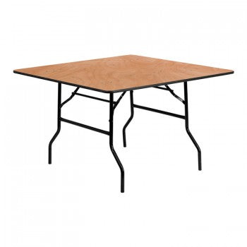 48'' SQUARE WOOD FOLDING BANQUET TABLE [YT-WFFT48-SQ-GG]