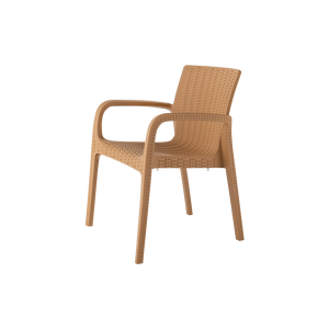 Koppla Stackable Rattan Dining Arm Chair