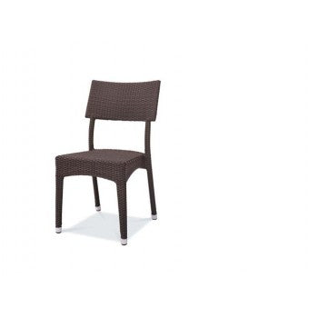 Brentwood Stacking Side Chair - Resin & Aluminum