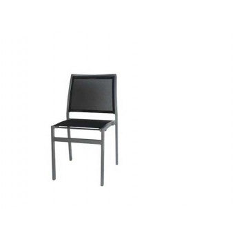Evian Stacking Side Chair - Batyline Mesh & Aluminum