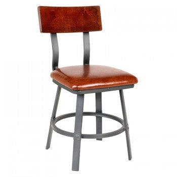 Lager Side Chair With Upholstered Seat