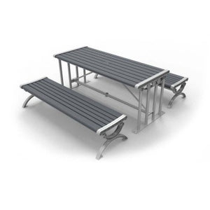 Long Picnic Table with Benches CAT-027