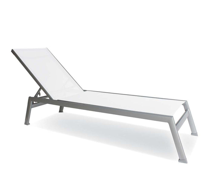 Lucca Adjustable Lounger (White)