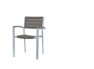 New Mirage Stacking Arm Chair w/Durawood GRO