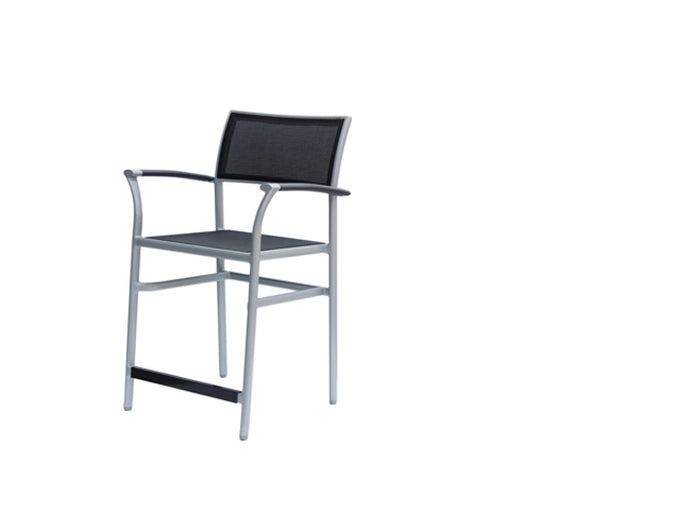 New Roma Sling Counter Chair w/Aluminium Armrest