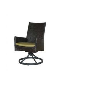 Palm Harbor Swivel Rocker Arm Chair w/Cushion - Resin & Aluminum