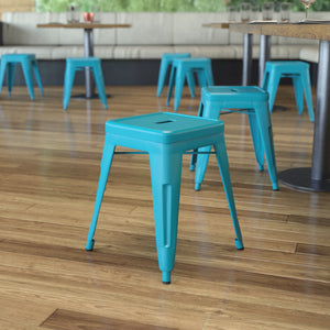 Phoenix Backless Side Chair Teal