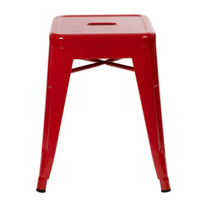 Phoenix Backless Side Chair Red