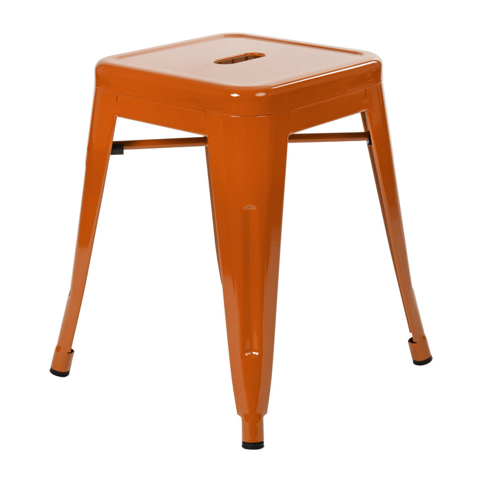 Phoenix Backless Side Chair Orange