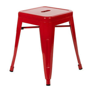 Phoenix Backless Side Chair Red